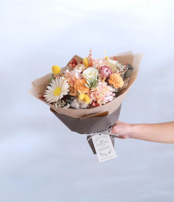 Vibrant Preserved and Dried Flowers