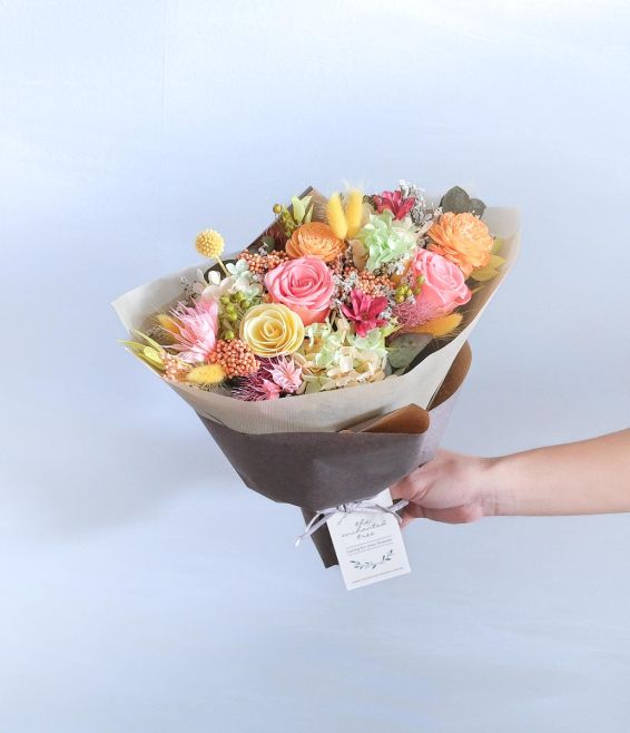 Vibrant Preserved and Dried Flowers