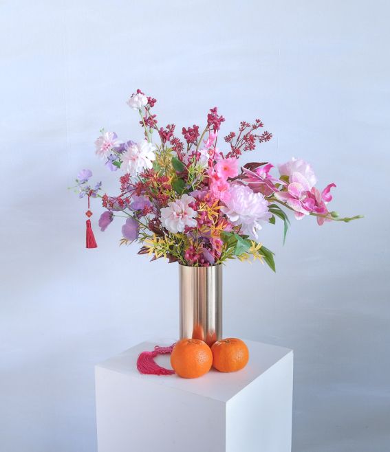 CNY Faux Flower Arrangement