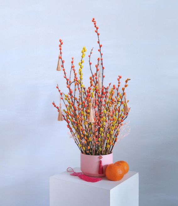 CNY Faux Flower Arrangement