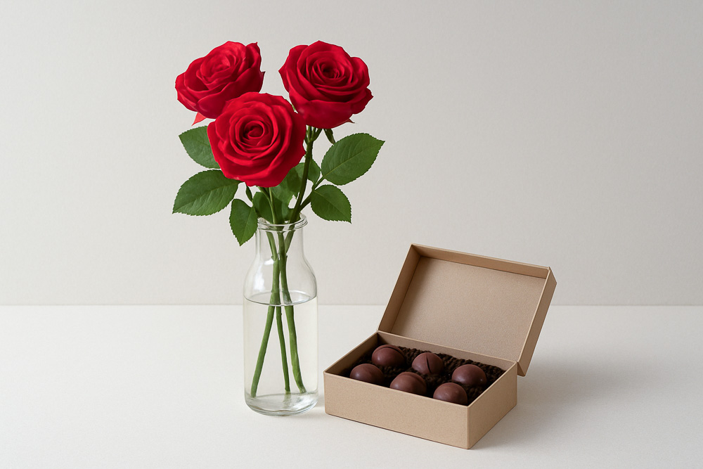 Valentine's Day Flowers and Chocolates
